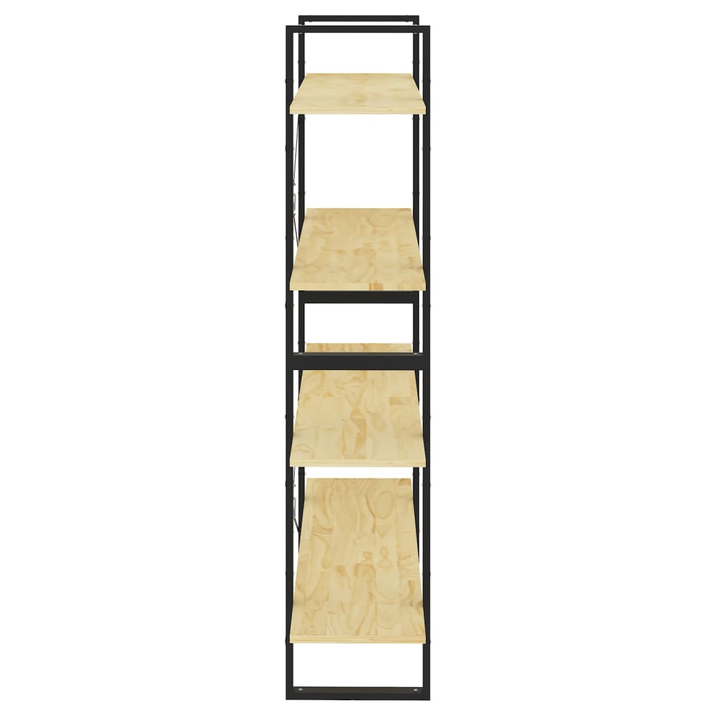 8720286567722_g_en_hd_4 vidaXL 4-Tier Book Cabinet 100x30x140 cm Solid Pine Wood - Image 7