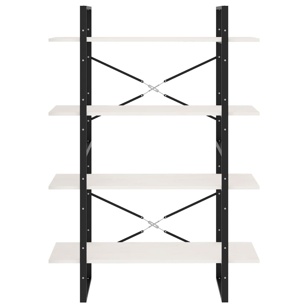 8720286567739_g_en_hd_3 vidaXL 4-Tier Book Cabinet White 100x30x140 cm Solid Pine Wood - Image 6