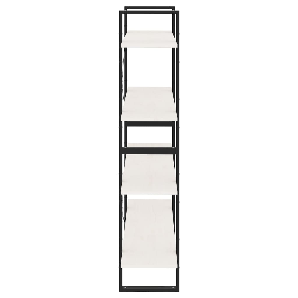8720286567739_g_en_hd_4 vidaXL 4-Tier Book Cabinet White 100x30x140 cm Solid Pine Wood - Image 7