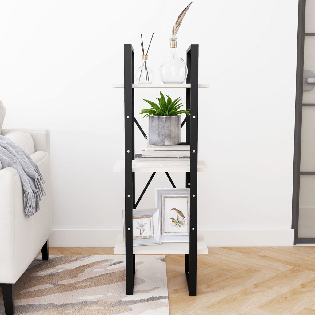8720286567838_g_en_hd_3 vidaXL 3-Tier Book Cabinet White 40x30x105 cm Solid Pinewood - Image 6