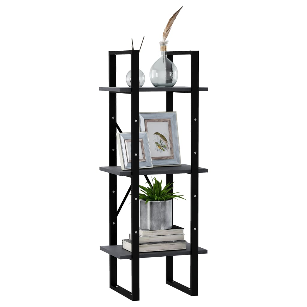8720286567845_g_en_hd_1 vidaXL 3-Tier Book Cabinet Grey 40x30x105 cm Solid Pinewood - Image 4