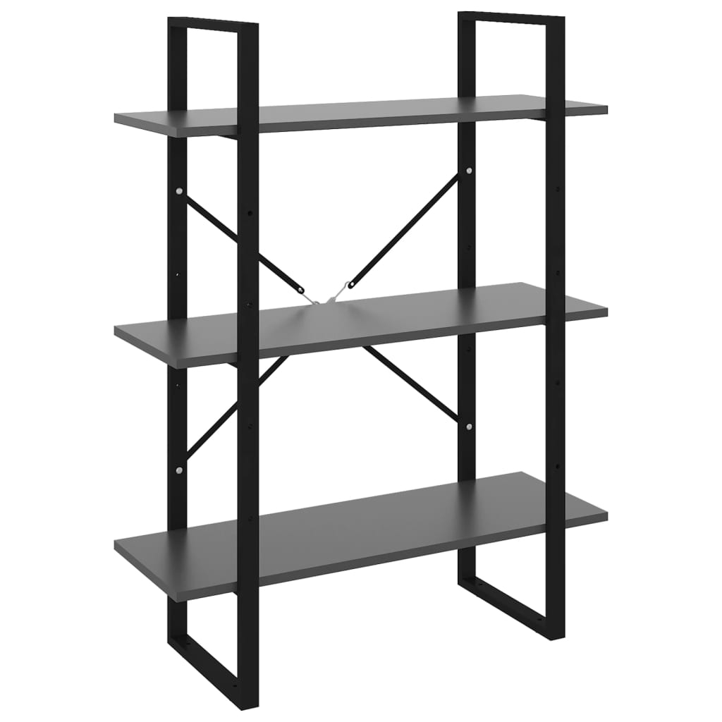 8720286568194_a_en_hd_1 vidaXL Book Cabinet Grey 80x30x105 cm Engineered Wood - Image 2