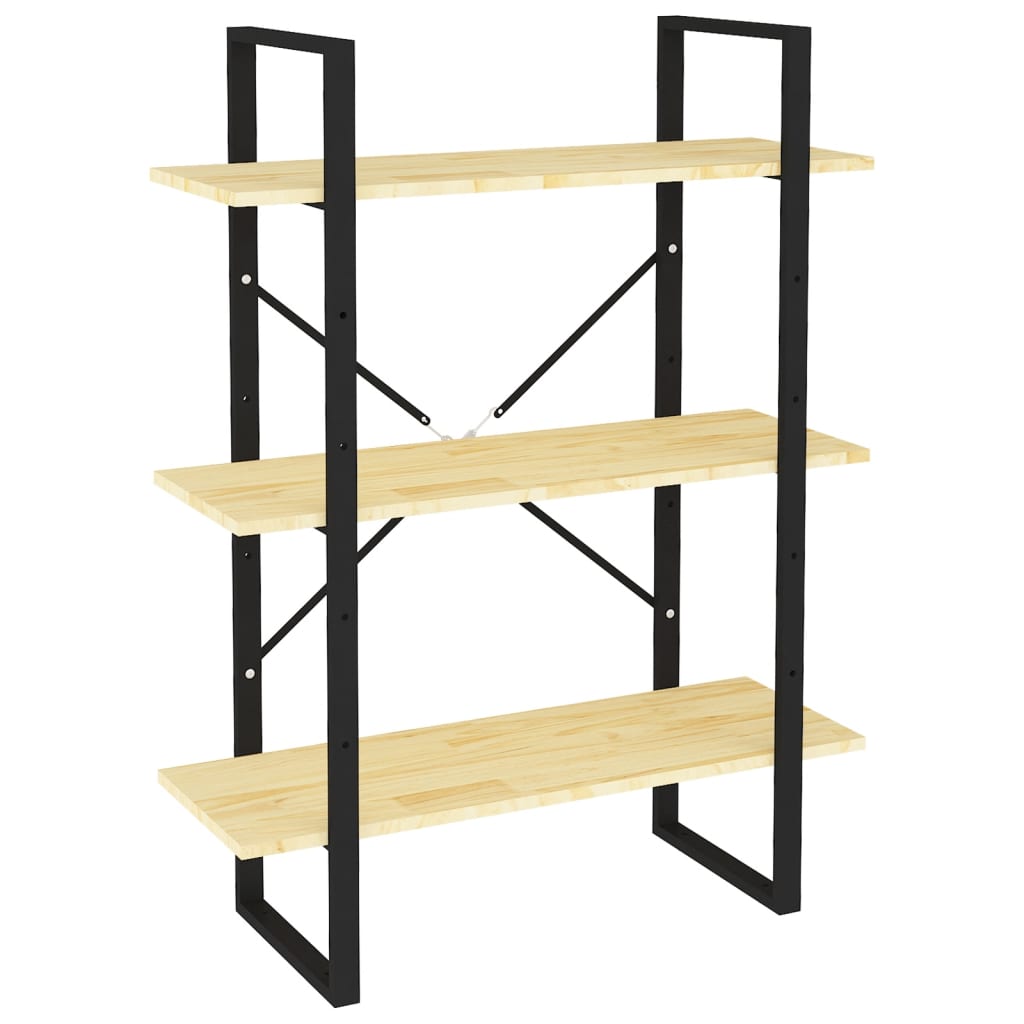8720286568224_a_en_hd_1 vidaXL 3-Tier Book Cabinet 80x30x105 cm Solid Pine Wood - Image 2