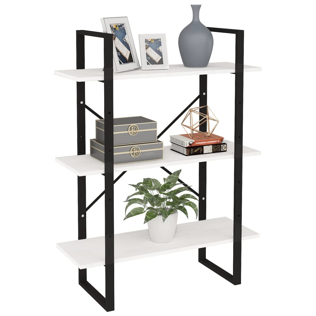 8720286568231_g_en_hd_1 vidaXL 3-Tier Book Cabinet White 80x30x105 cm Solid Pine Wood - Image 4