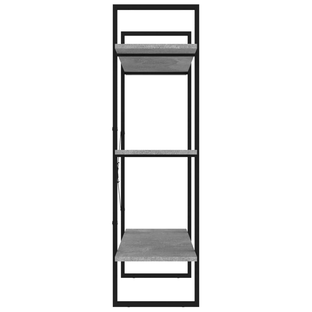 8720286568415_g_en_hd_4 vidaXL Book Cabinet Concrete Grey 100x30x105 cm Engineered Wood - Image 7