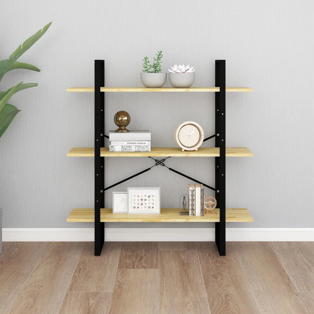 8720286568422_g_en_hd_2 vidaXL 3-Tier Book Cabinet 100x30x105 cm Solid Pine Wood - Image 5