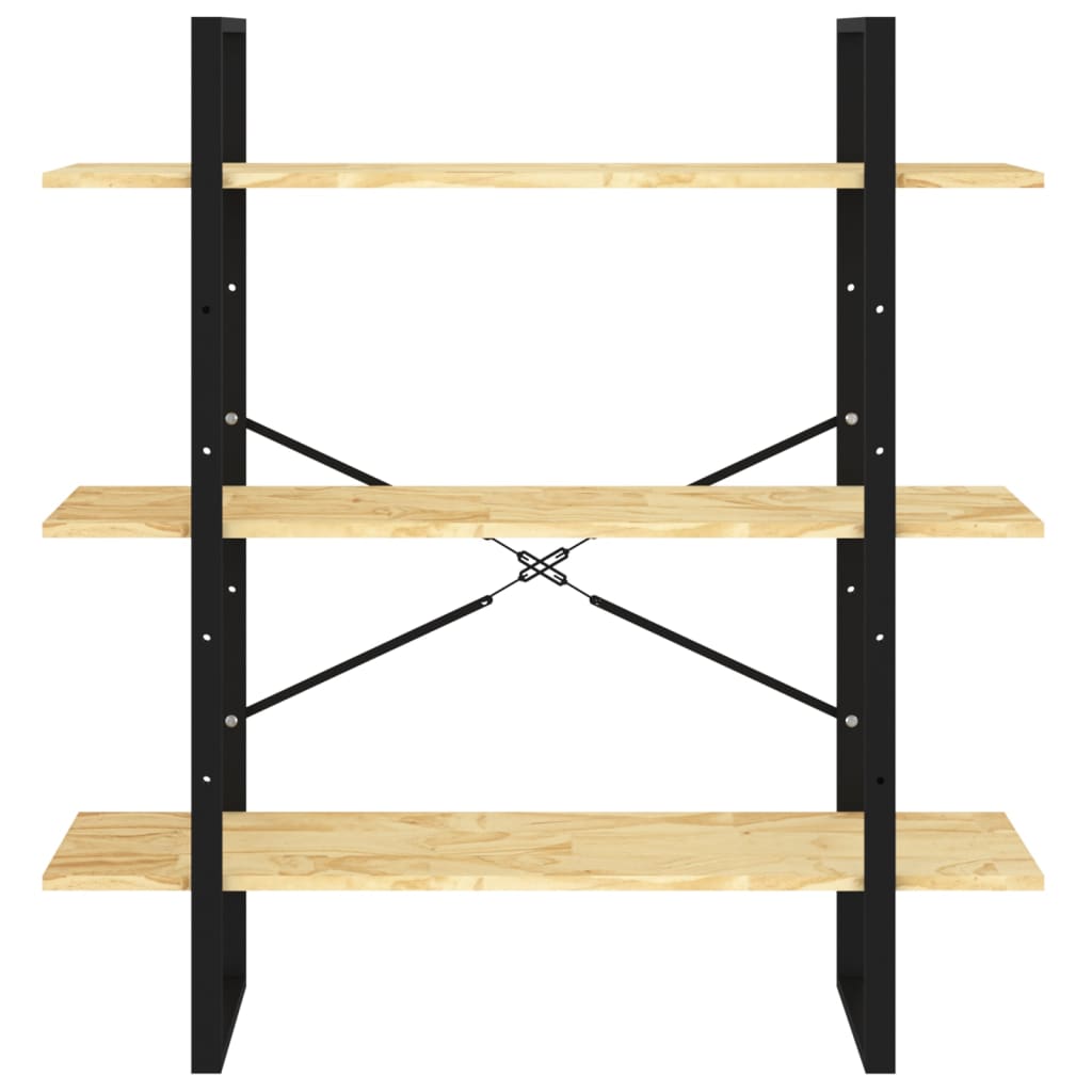 8720286568422_g_en_hd_3 vidaXL 3-Tier Book Cabinet 100x30x105 cm Solid Pine Wood - Image 6