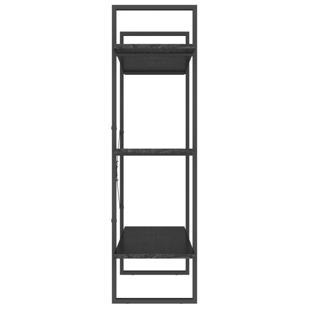 8720286568460_g_en_hd_4 vidaXL 3-Tier Book Cabinet Black 100x30x105 cm Solid Pine Wood - Image 7