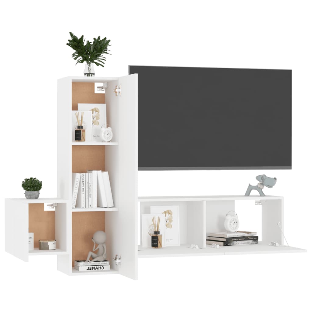 8720286569498_g_en_hd_1 vidaXL 3 Piece TV Cabinet Set White Engineered Wood - Image 4