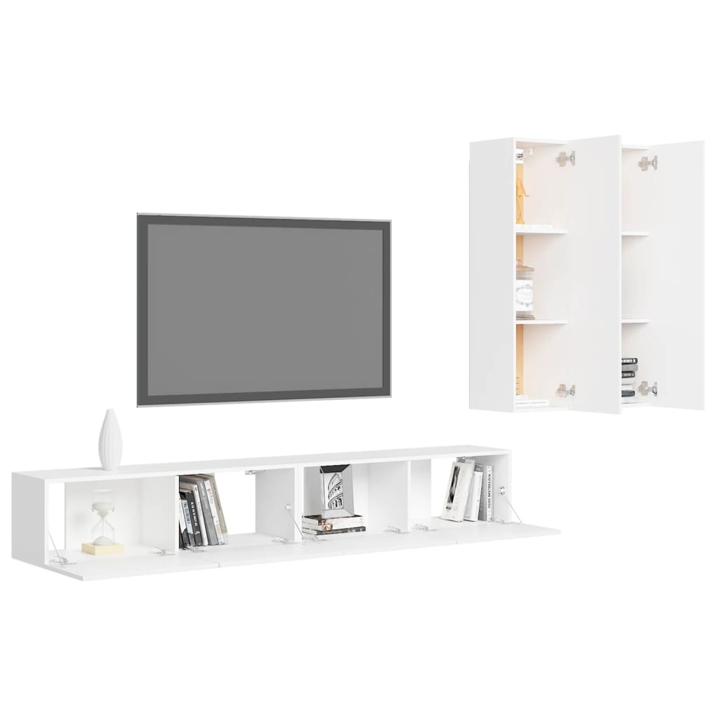 8720286569801_g_en_hd_1 vidaXL 4 Piece TV Cabinet Set White Engineered Wood - Image 4