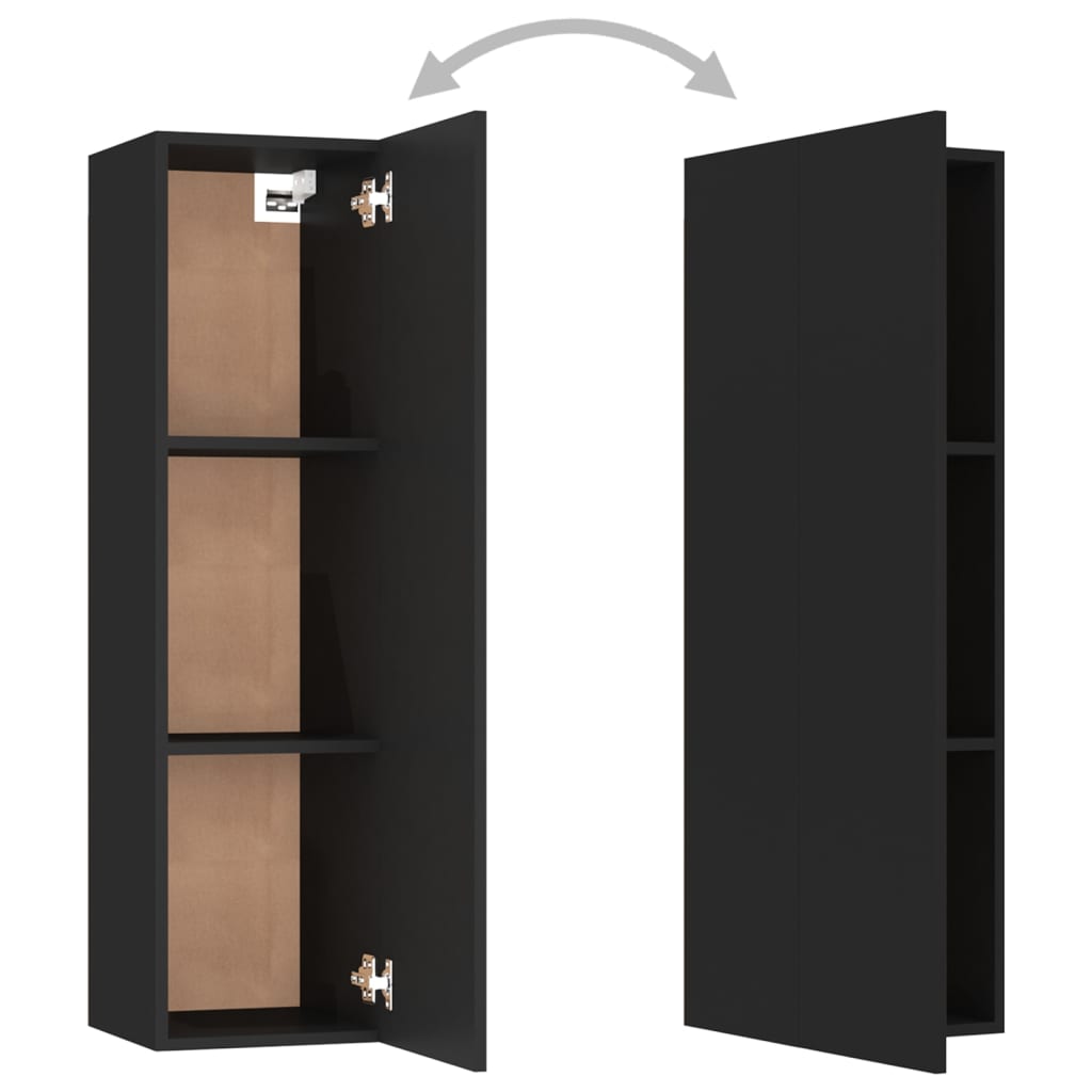 8720286570579_g_en_hd_5 vidaXL 3 Piece TV Cabinet Set Black Engineered Wood - Image 8