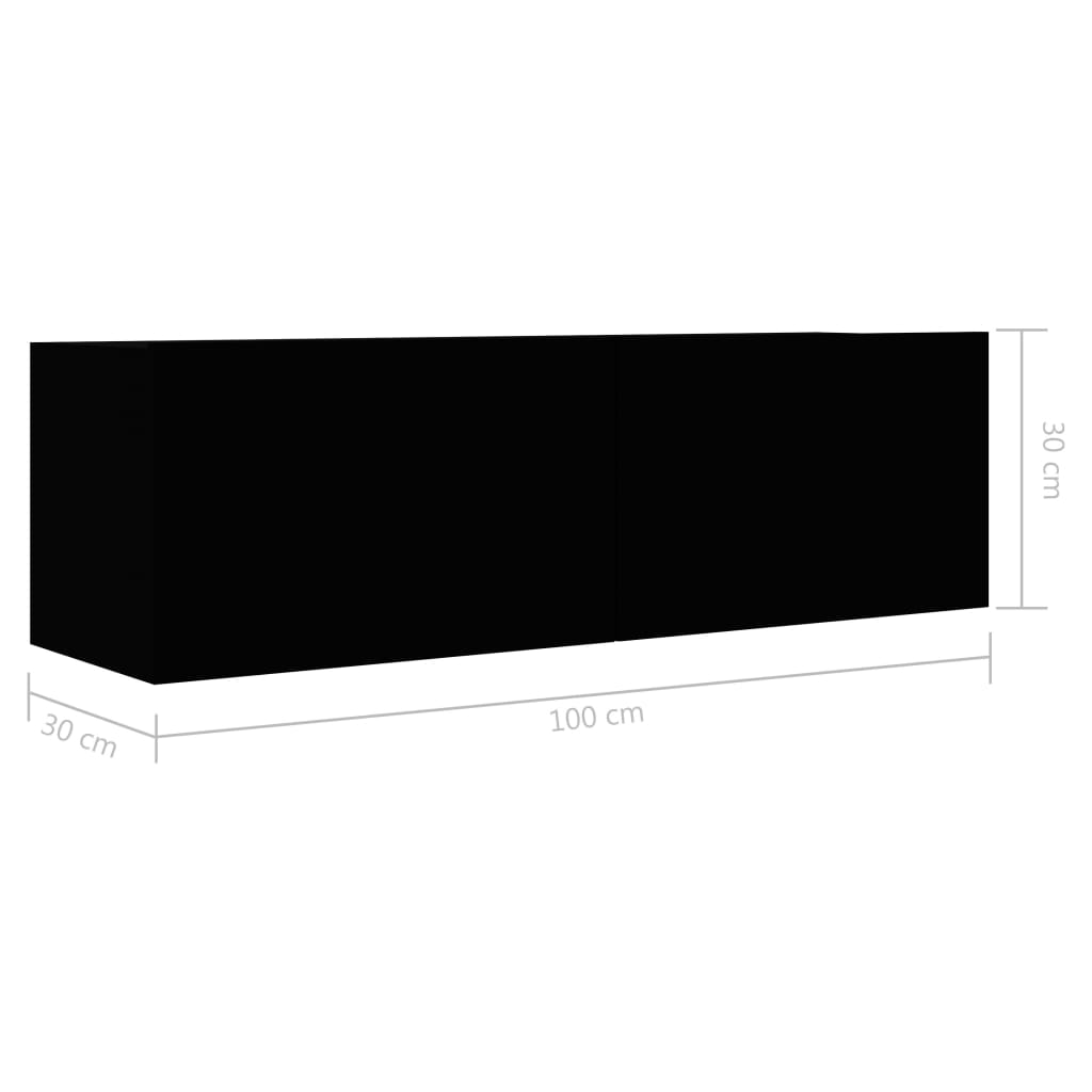 8720286570579_g_en_hd_6 vidaXL 3 Piece TV Cabinet Set Black Engineered Wood - Image 9