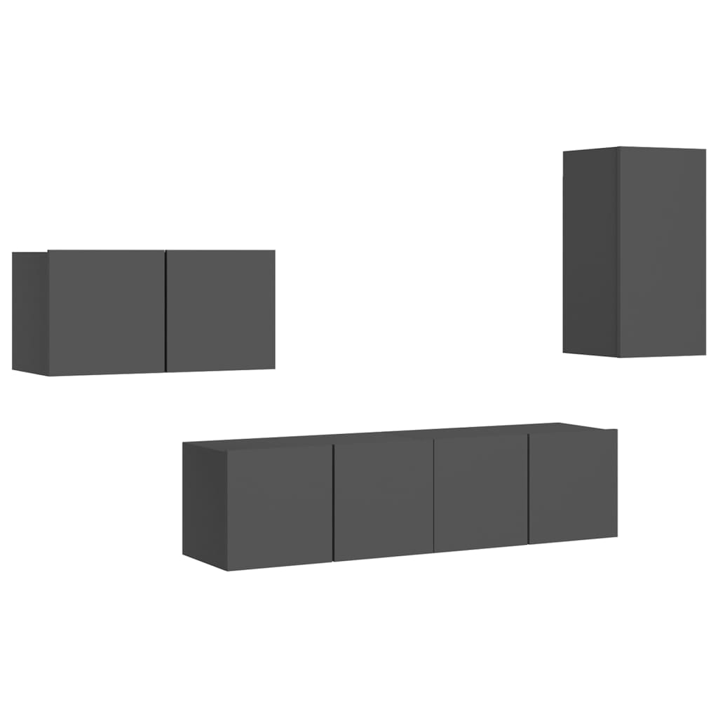 8720286571804_a_en_hd_1 vidaXL 4 Piece TV Cabinet Set Grey Engineered Wood - Image 2