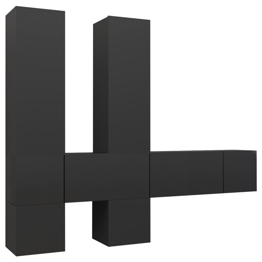 8720286572214_a_en_hd_1 vidaXL 7 Piece TV Cabinet Set Grey Engineered Wood - Image 2