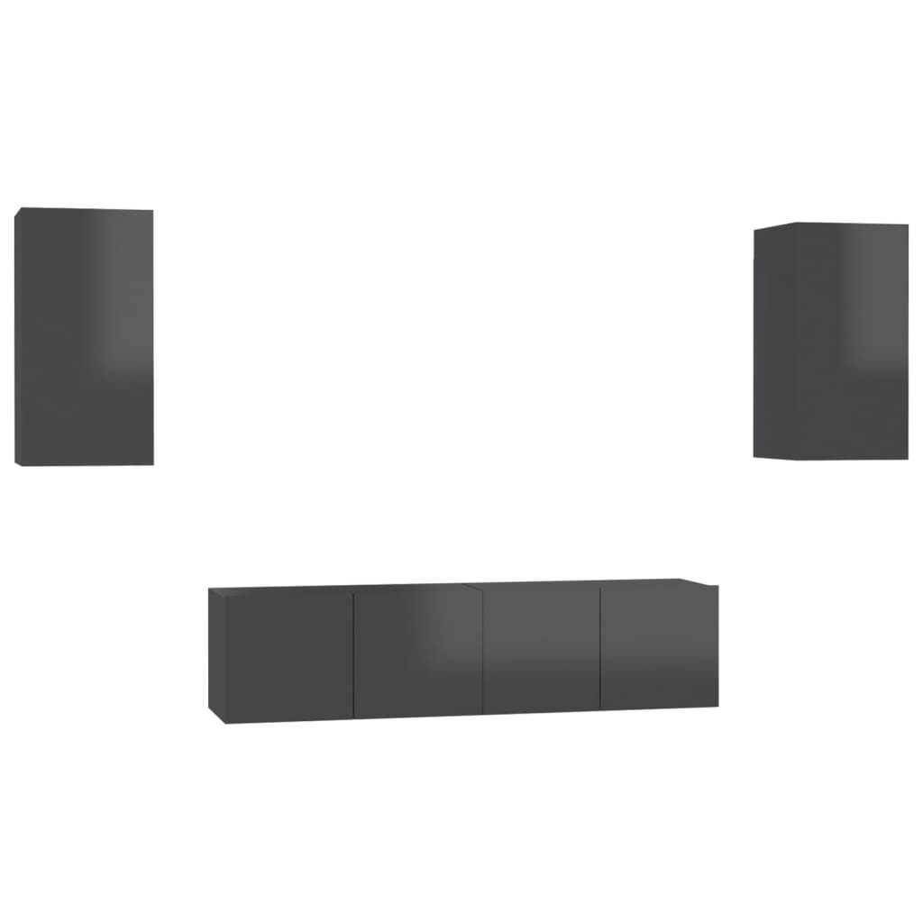 8720286577752_a_en_hd_1 vidaXL 4 Piece TV Cabinet Set High Gloss Grey Engineered Wood - Image 2
