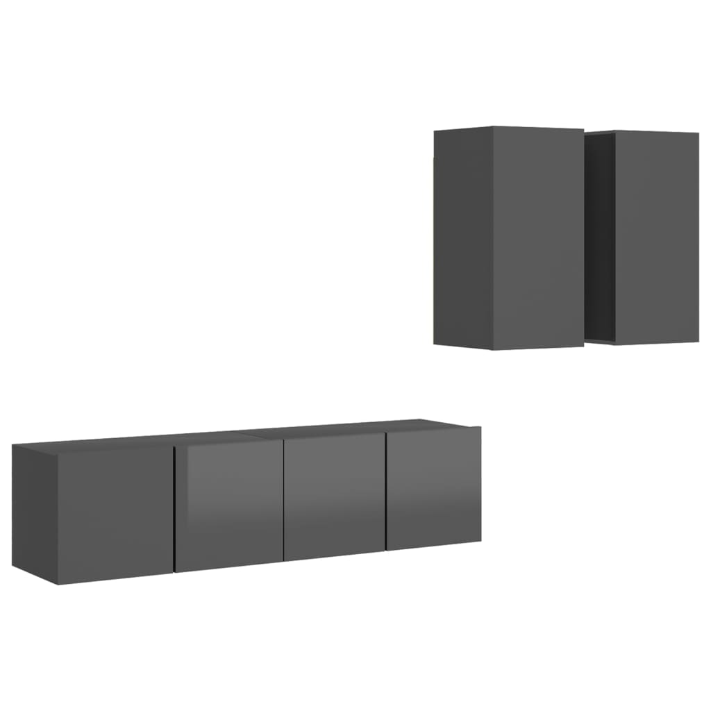8720286578186_a_en_hd_1 vidaXL 4 Piece TV Cabinet Set High Gloss Grey Engineered Wood - Image 2