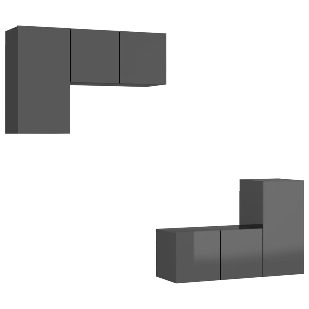 8720286578216_a_en_hd_1 vidaXL 4 Piece TV Cabinet Set High Gloss Grey Engineered Wood - Image 2