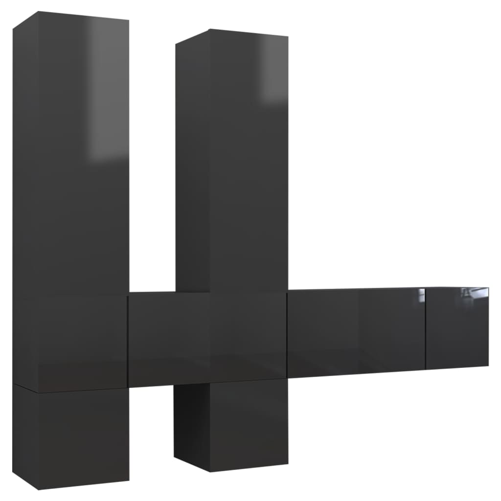 8720286578513_a_en_hd_1 vidaXL 7 Piece TV Cabinet Set High Gloss Grey Engineered Wood - Image 2