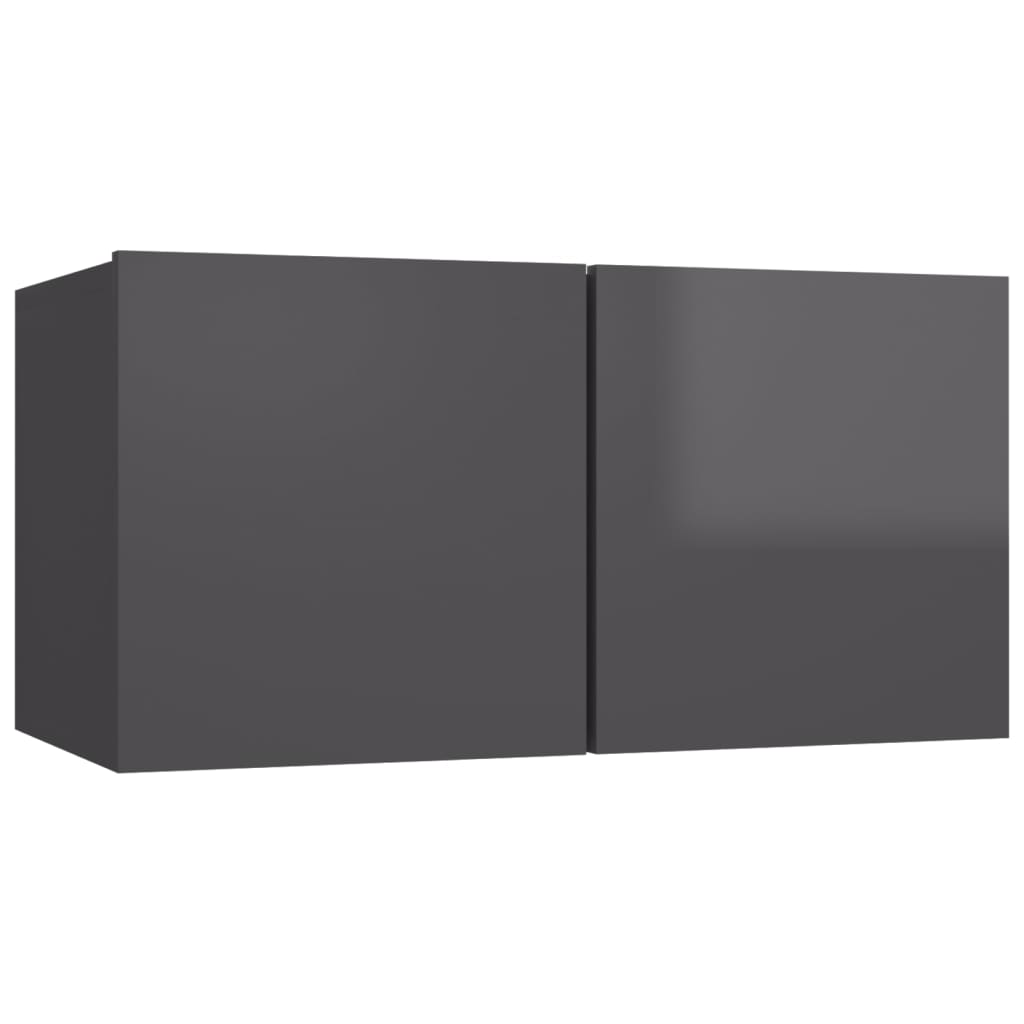 8720286578575_g_en_hd_2 vidaXL 10 Piece TV Cabinet Set High Gloss Grey Engineered Wood - Image 5