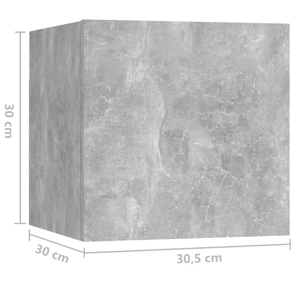 8720286579794_g_en_hd_7 vidaXL Bedside Cabinet Concrete Grey 30.5x30x30 cm Engineered Wood - Image 10