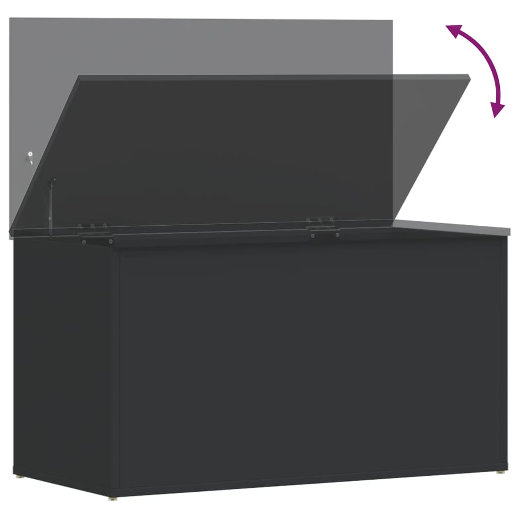 8720286586617_g_en_hd_6 vidaXL Storage Chest Black 84x42x46 cm Engineered Wood - Image 8