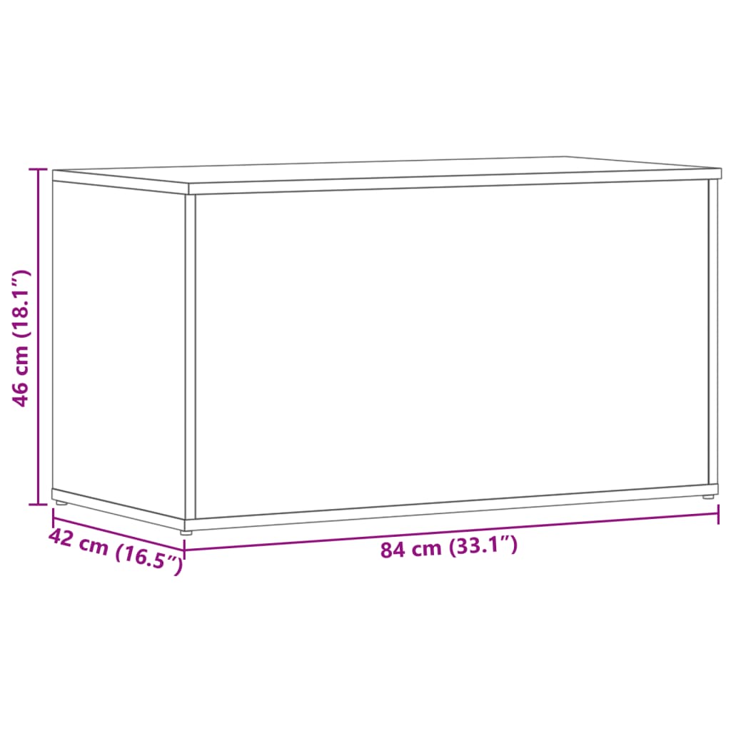 8720286586617_g_en_hd_9 vidaXL Storage Chest Black 84x42x46 cm Engineered Wood - Image 11