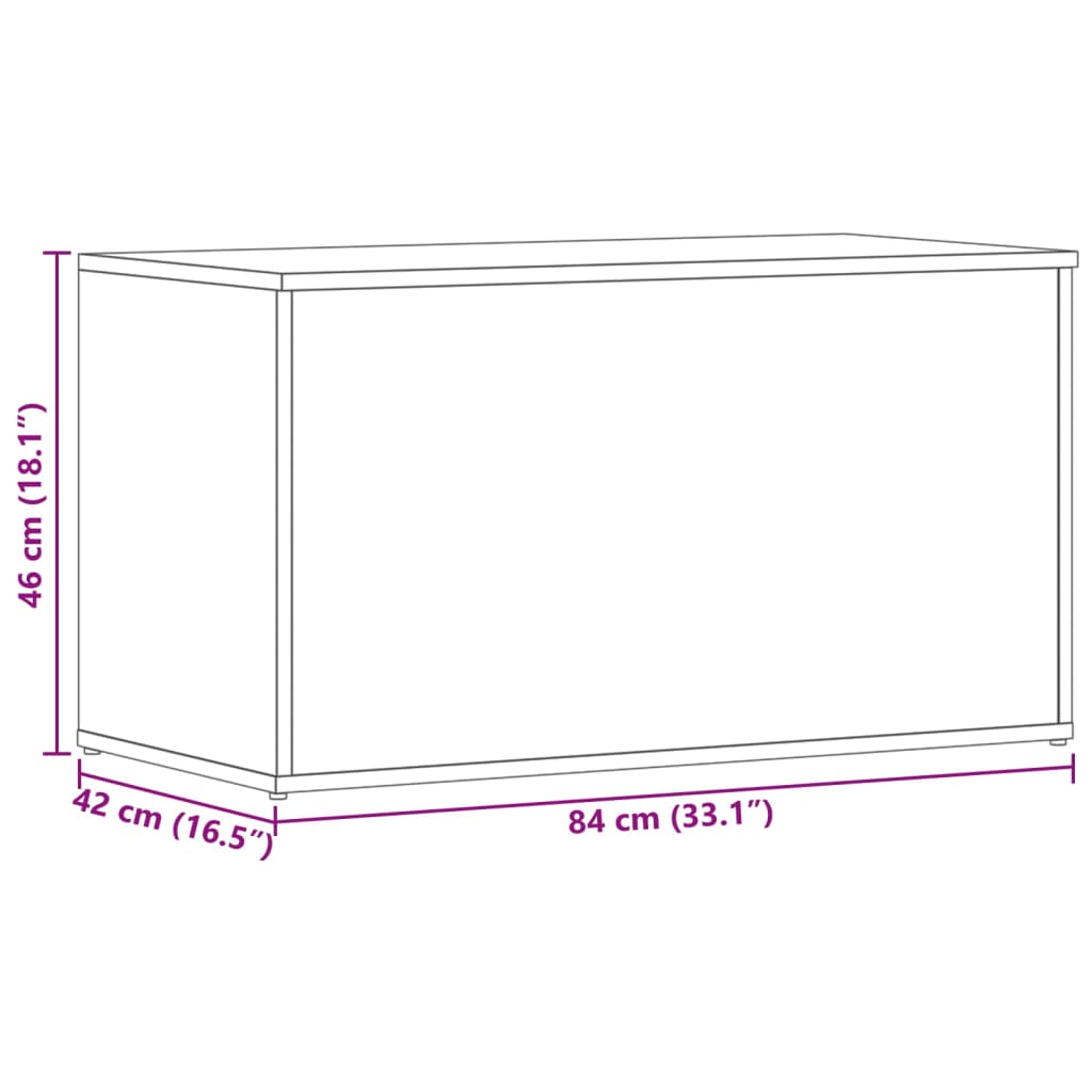 8720286586631_g_en_hd_9 vidaXL Storage Chest Sonoma Oak 84x42x46 cm Engineered Wood - Image 11