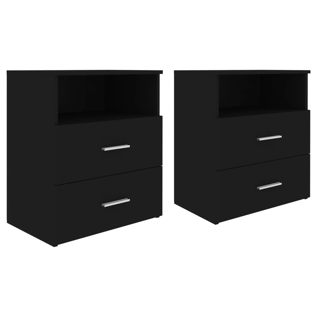 8720286586815_a_en_hd_1 vidaXL Bed Cabinets 2 pcs Black 50x32x60 cm - Image 2