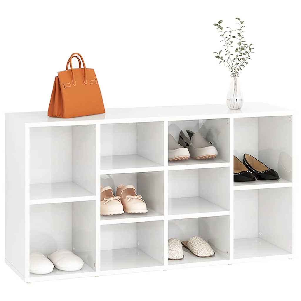 8720286587027_g_en_hd_1 vidaXL Shoe Bench High Gloss White 103x30x54.5 cm Engineered Wood - Image 3