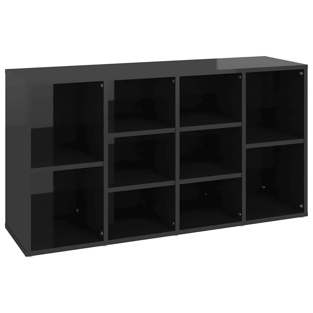 8720286587034_a_en_hd_1 vidaXL Shoe Bench High Gloss Black 103x30x55 cm Engineered Wood - Image 2