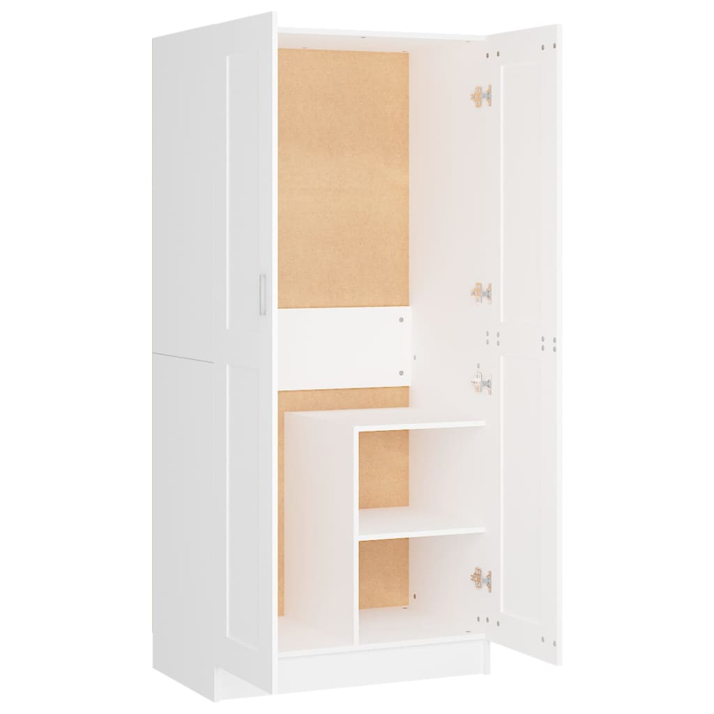 8720286587058_a_en_hd_1 vidaXL Wardrobe White 82.5x51.5x180 cm Engineered Wood - Image 2