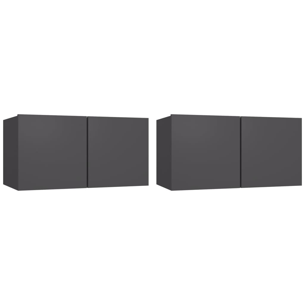 8720286587577_a_en_hd_1 vidaXL Hanging TV Cabinets 2 pcs Grey 60x30x30 cm - Image 2