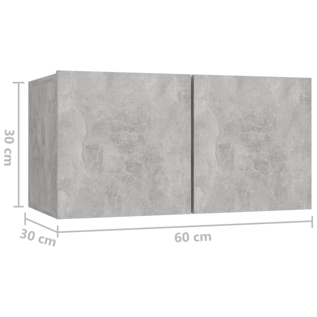 8720286587621_g_en_hd_6 vidaXL Hanging TV Cabinet Concrete Grey 60x30x30 cm - Image 9