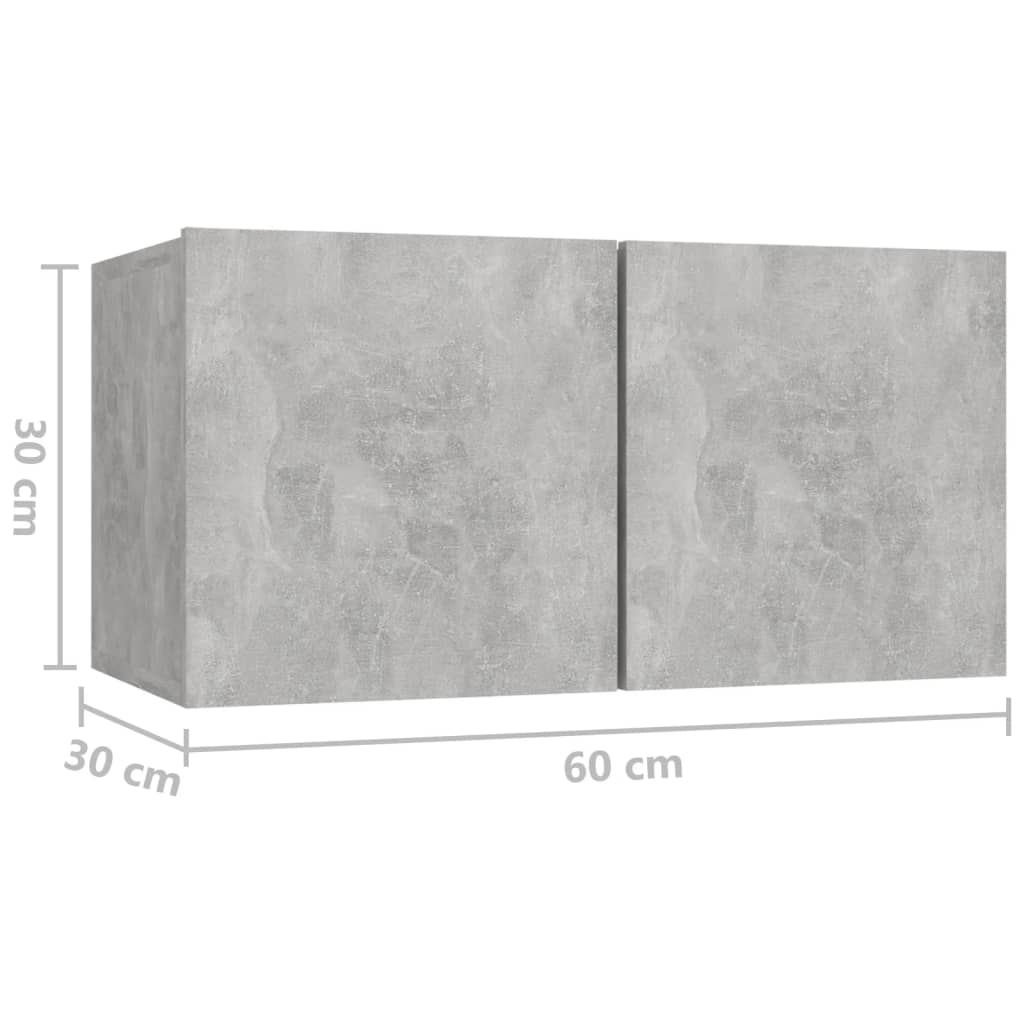 8720286587638_g_en_hd_7 vidaXL Hanging TV Cabinets 2 pcs Concrete Grey 60x30x30 cm - Image 10