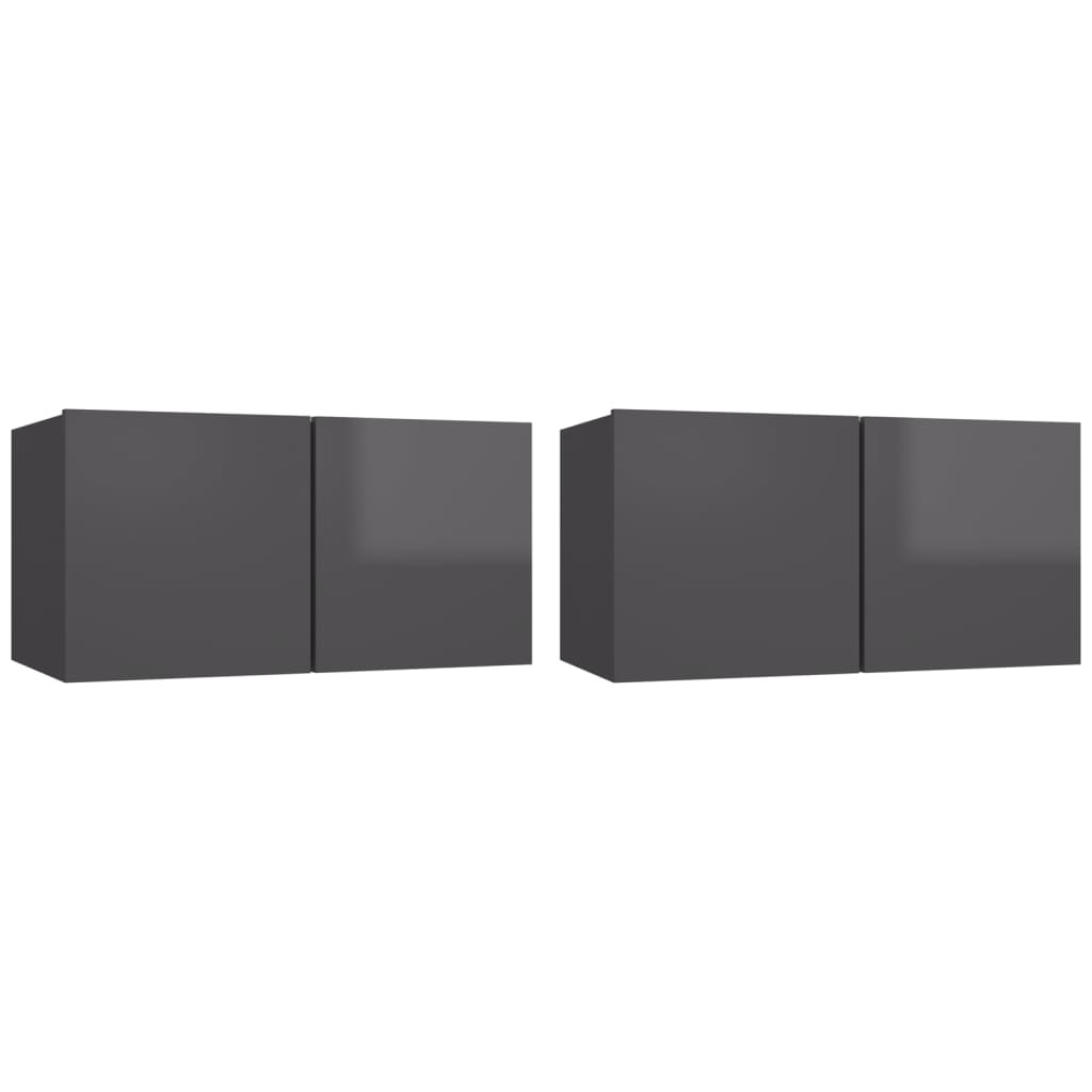 8720286587751_a_en_hd_1 vidaXL Hanging TV Cabinets 2 pcs High Gloss Grey 60x30x30 cm - Image 2