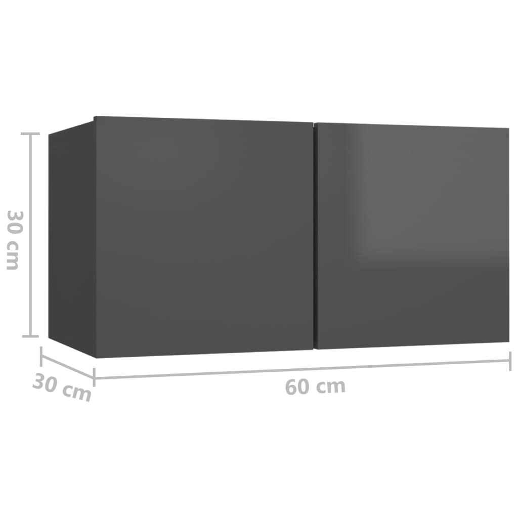 8720286587751_g_en_hd_7 vidaXL Hanging TV Cabinets 2 pcs High Gloss Grey 60x30x30 cm - Image 10