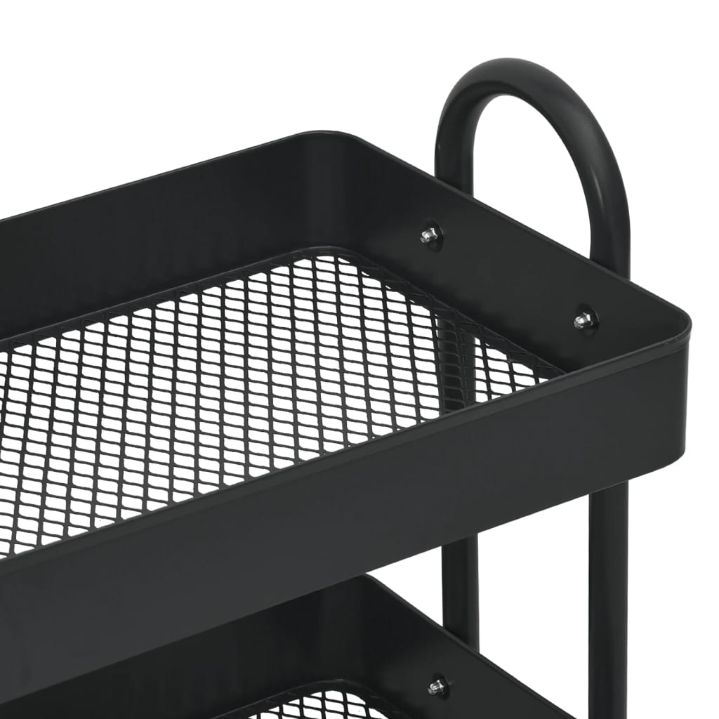 8720286587775_g_en_hd_3 vidaXL 3-Tier Trolley Black 43x34x79 cm Steel - Image 5