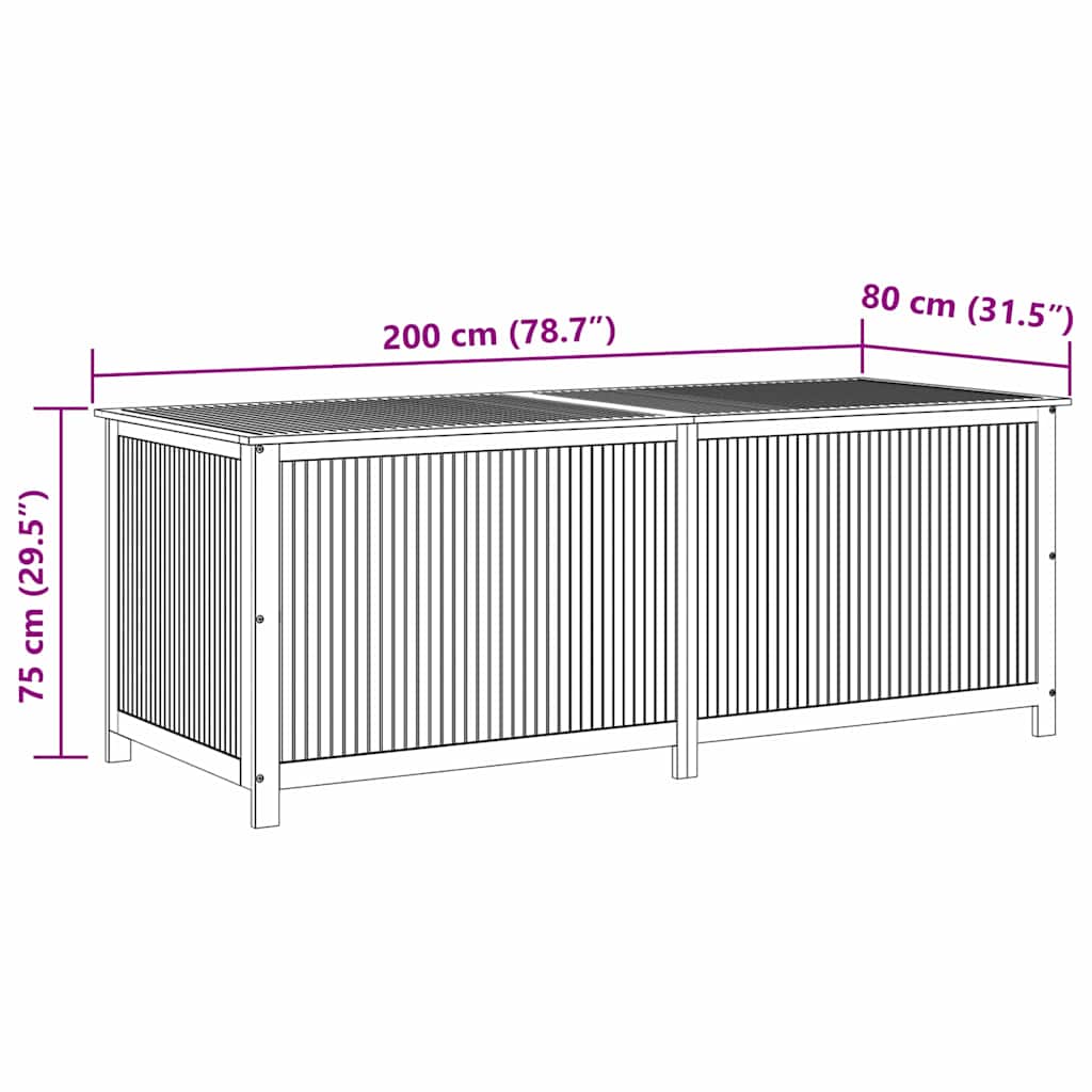 8720286590010_g_en_hd_10 vidaXL Garden Storage Box 200x80x75 cm Solid Wood Acacia - Image 12