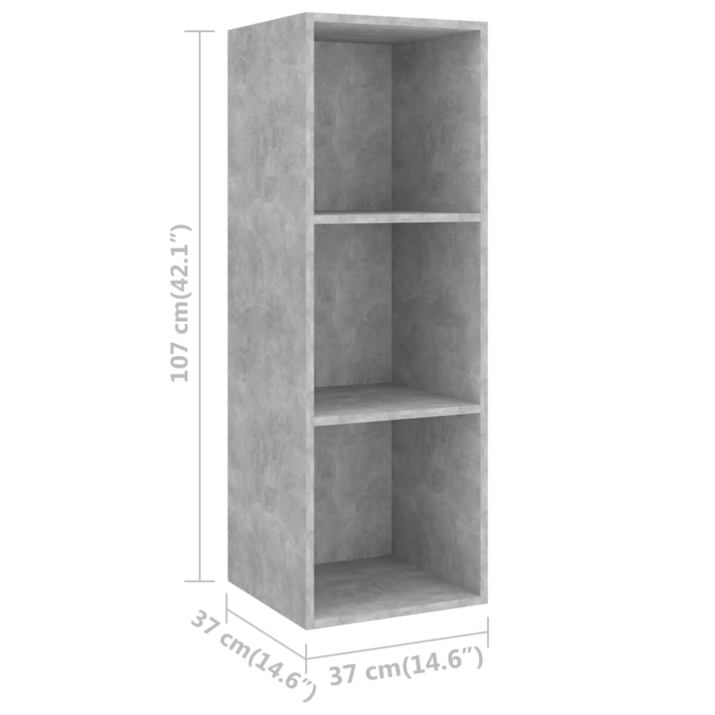 8720286590430_g_en_hd_5 vidaXL 3 Piece TV Cabinet Set Concrete Grey Engineered Wood - Image 8