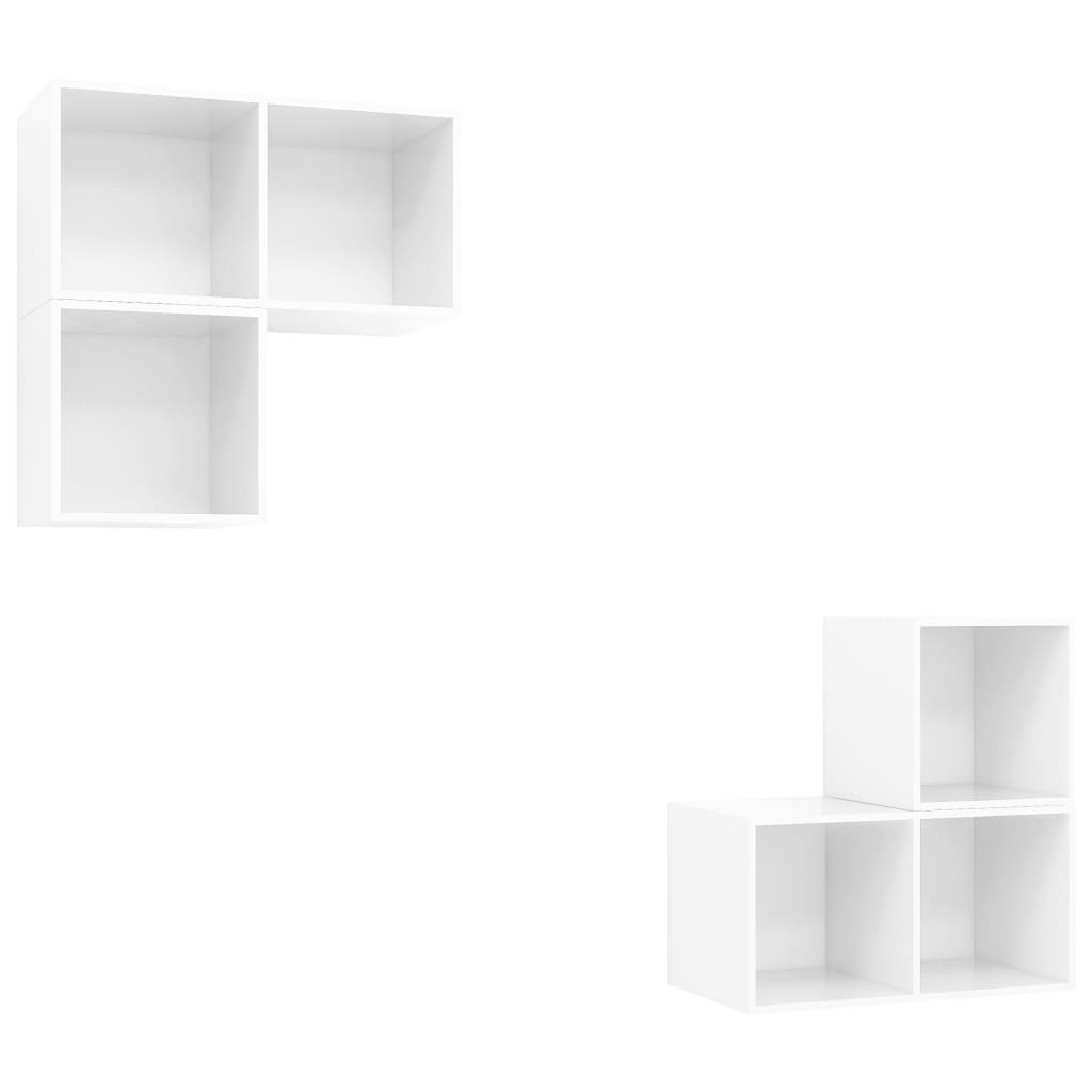 8720286590720_a_en_hd_1 vidaXL 4 Piece TV Cabinet Set High Gloss White Engineered Wood - Image 2