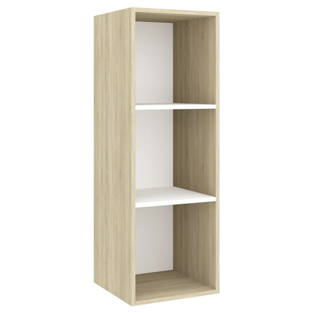 8720286590980_g_en_hd_2 vidaXL 2 Piece TV Cabinet Set White and Sonoma Oak Engineered Wood - Image 5