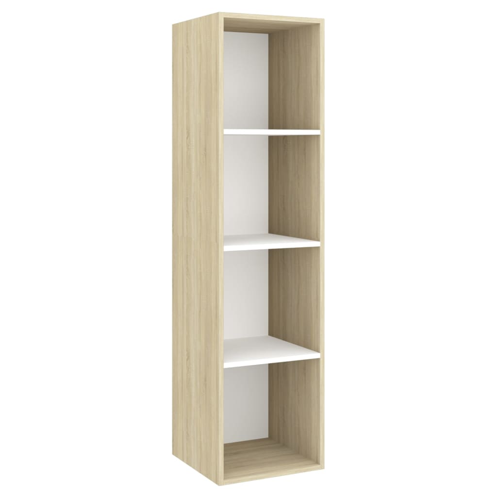 8720286590980_g_en_hd_3 vidaXL 2 Piece TV Cabinet Set White and Sonoma Oak Engineered Wood - Image 6
