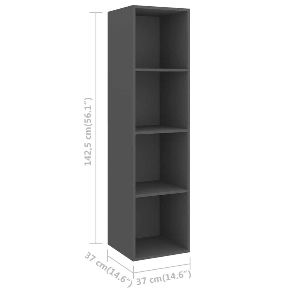 8720286591048_g_en_hd_5 vidaXL 2 Piece TV Cabinet Set Grey Engineered Wood - Image 8