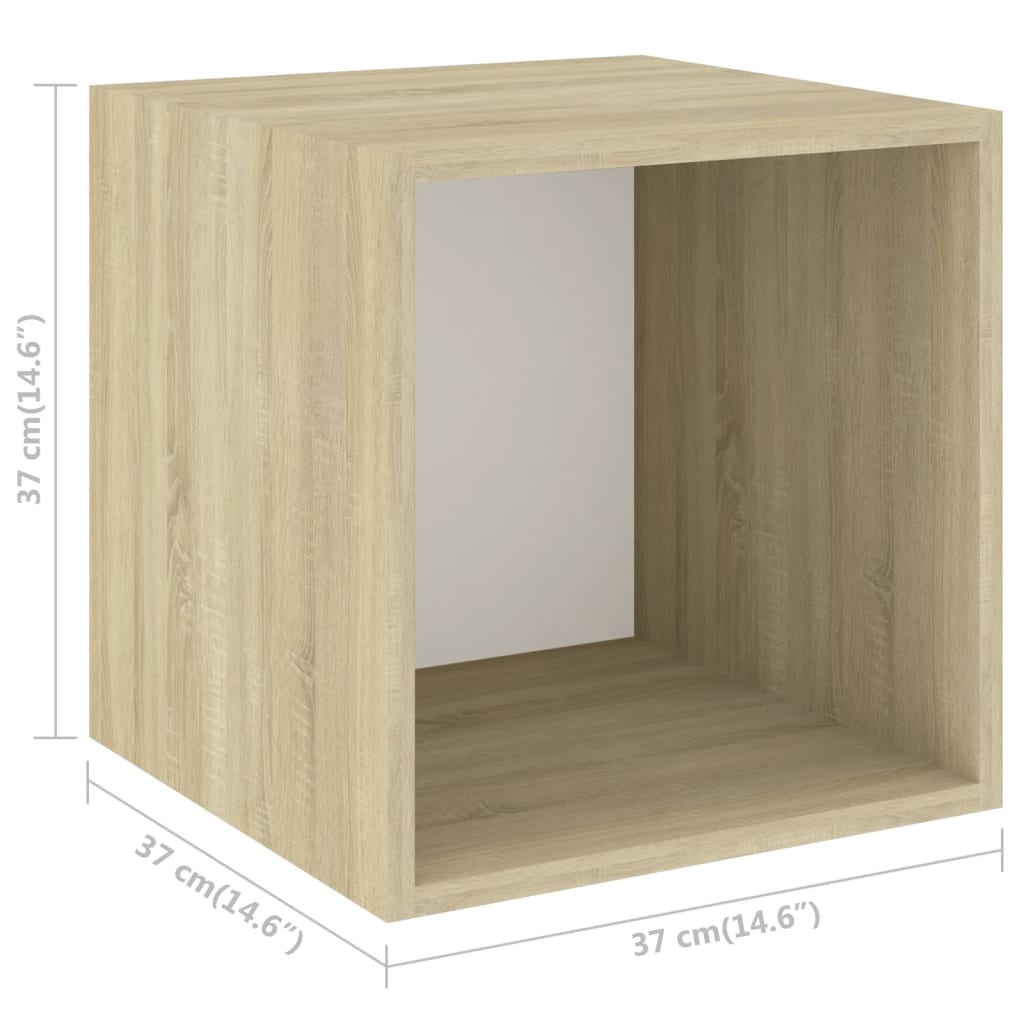 8720286591079_g_en_hd_4 vidaXL 2 Piece TV Cabinet Set White and Sonoma Oak Engineered Wood - Image 7