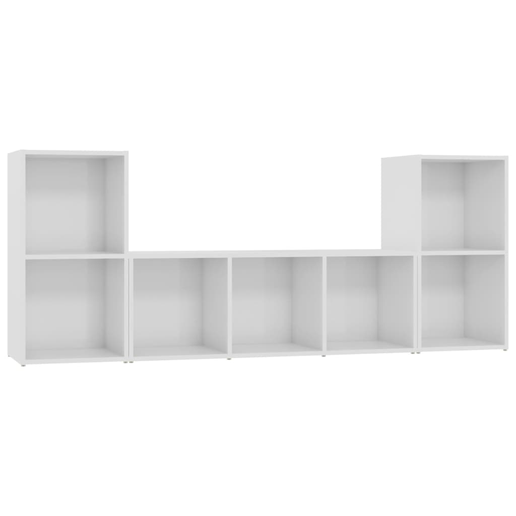 8720286593240_a_en_hd_1 vidaXL 3 Piece TV Cabinet Set High Gloss White Engineered Wood - Image 2
