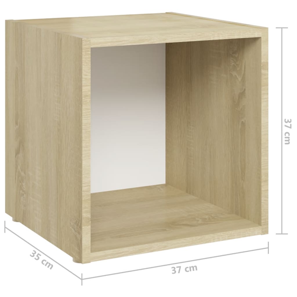8720286593868_g_en_hd_10 vidaXL 3 Piece TV Cabinet Set White and Sonoma Oak Engineered Wood - Image 13