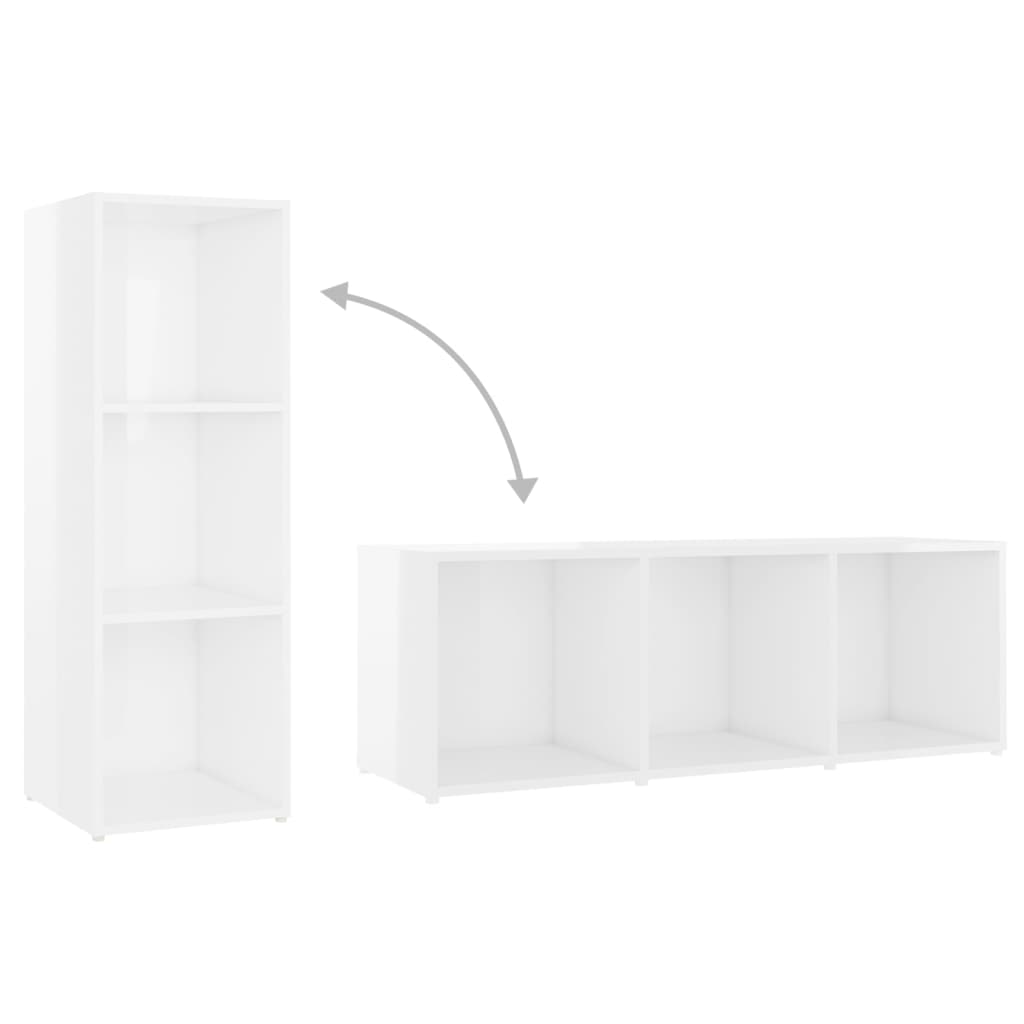 8720286593875_g_en_hd_3 vidaXL 3 Piece TV Cabinet Set High Gloss White Engineered Wood - Image 6