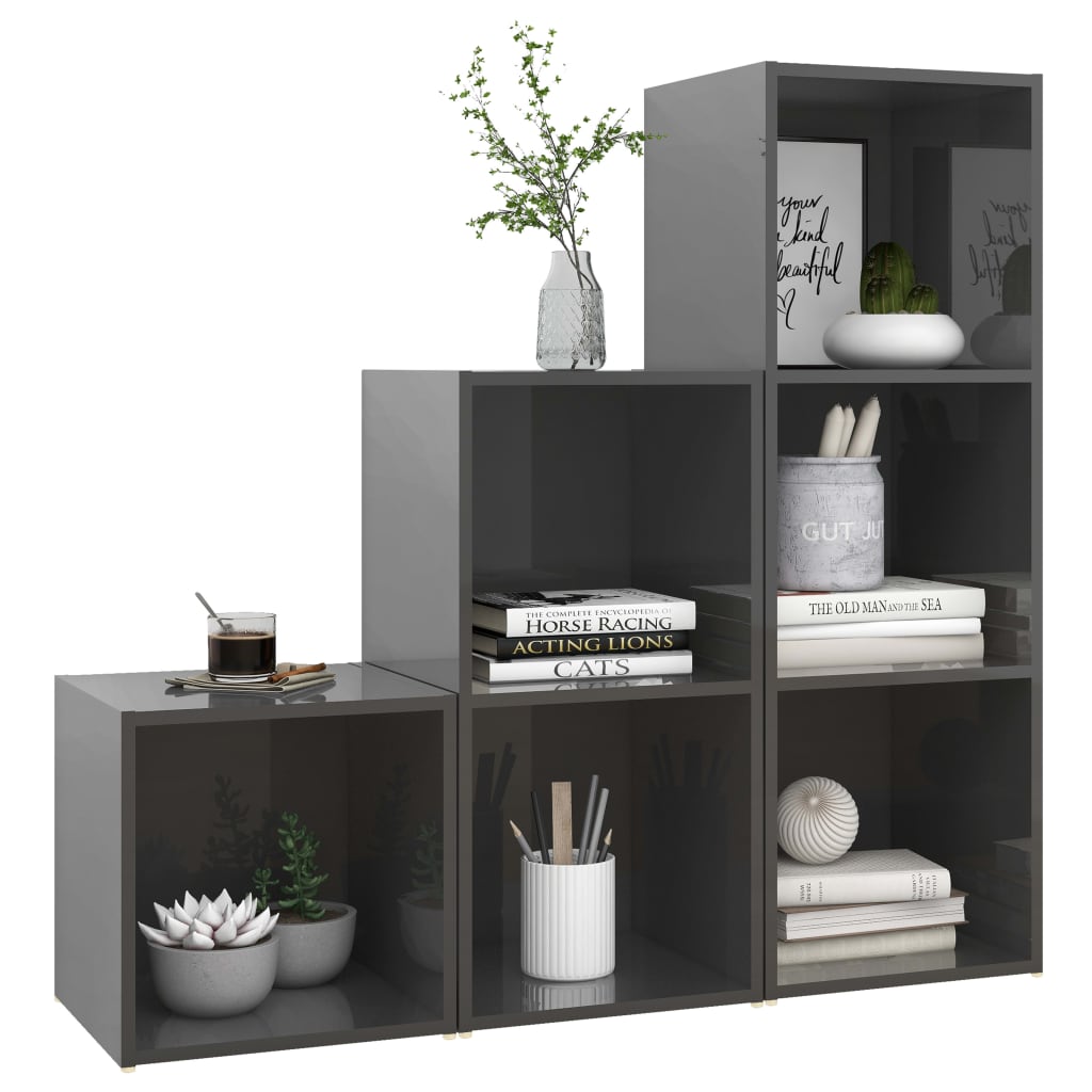 8720286593899_g_en_hd_1 vidaXL 3 Piece TV Cabinet Set High Gloss Grey Engineered Wood - Image 4