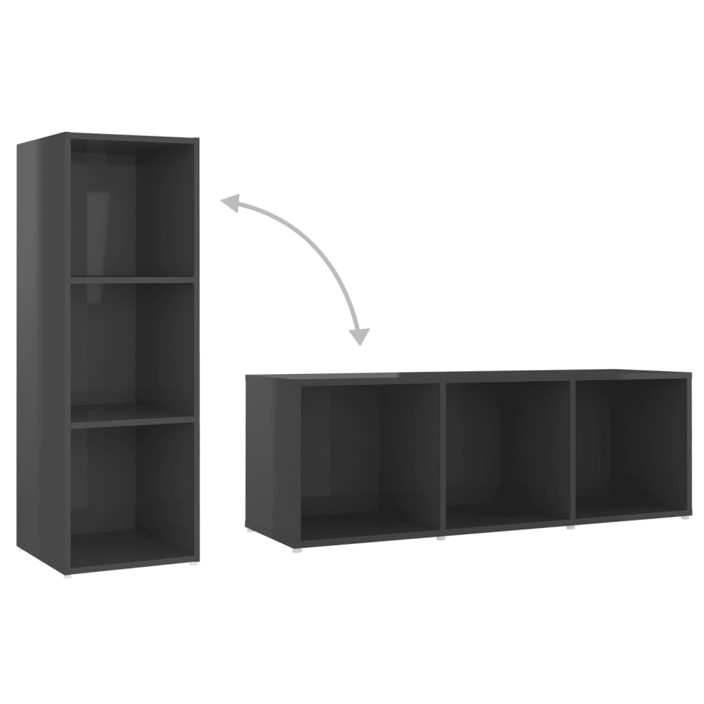 8720286593899_g_en_hd_3 vidaXL 3 Piece TV Cabinet Set High Gloss Grey Engineered Wood - Image 6