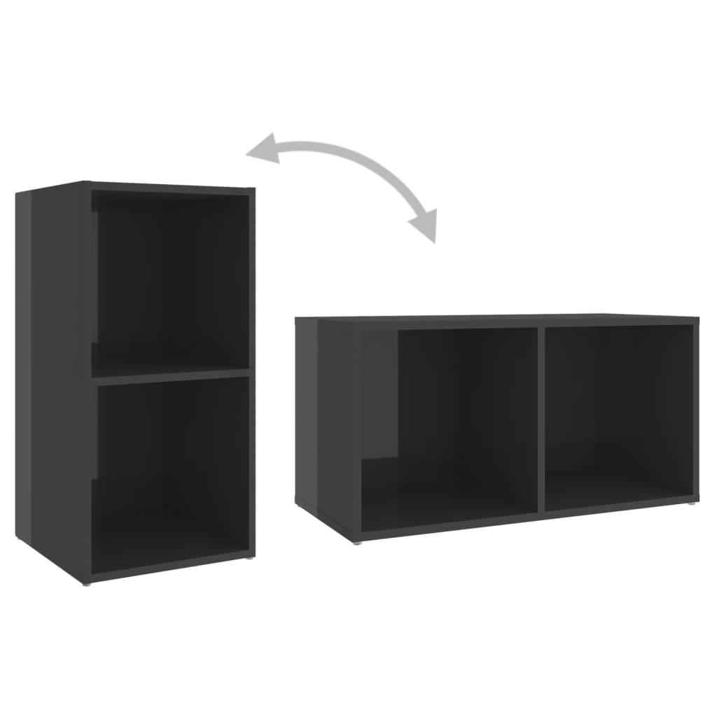 8720286593899_g_en_hd_5 vidaXL 3 Piece TV Cabinet Set High Gloss Grey Engineered Wood - Image 8